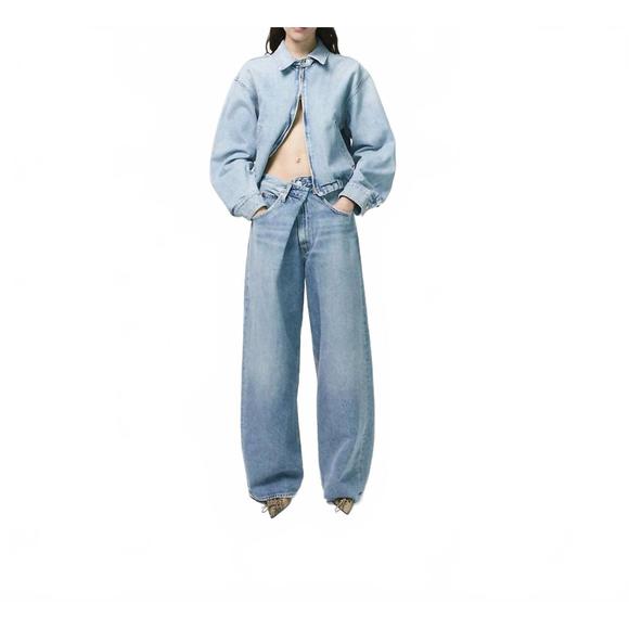 Agolde Vana Fold Wide Leg Jeans - Picture 5 of 11